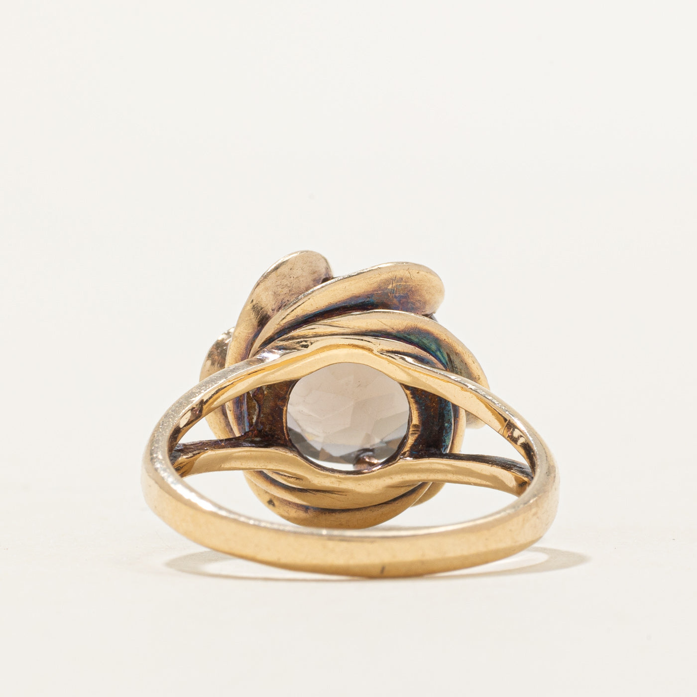 Smoky Quartz Openwork Cocktail Ring | 3.50ct | SZ 7