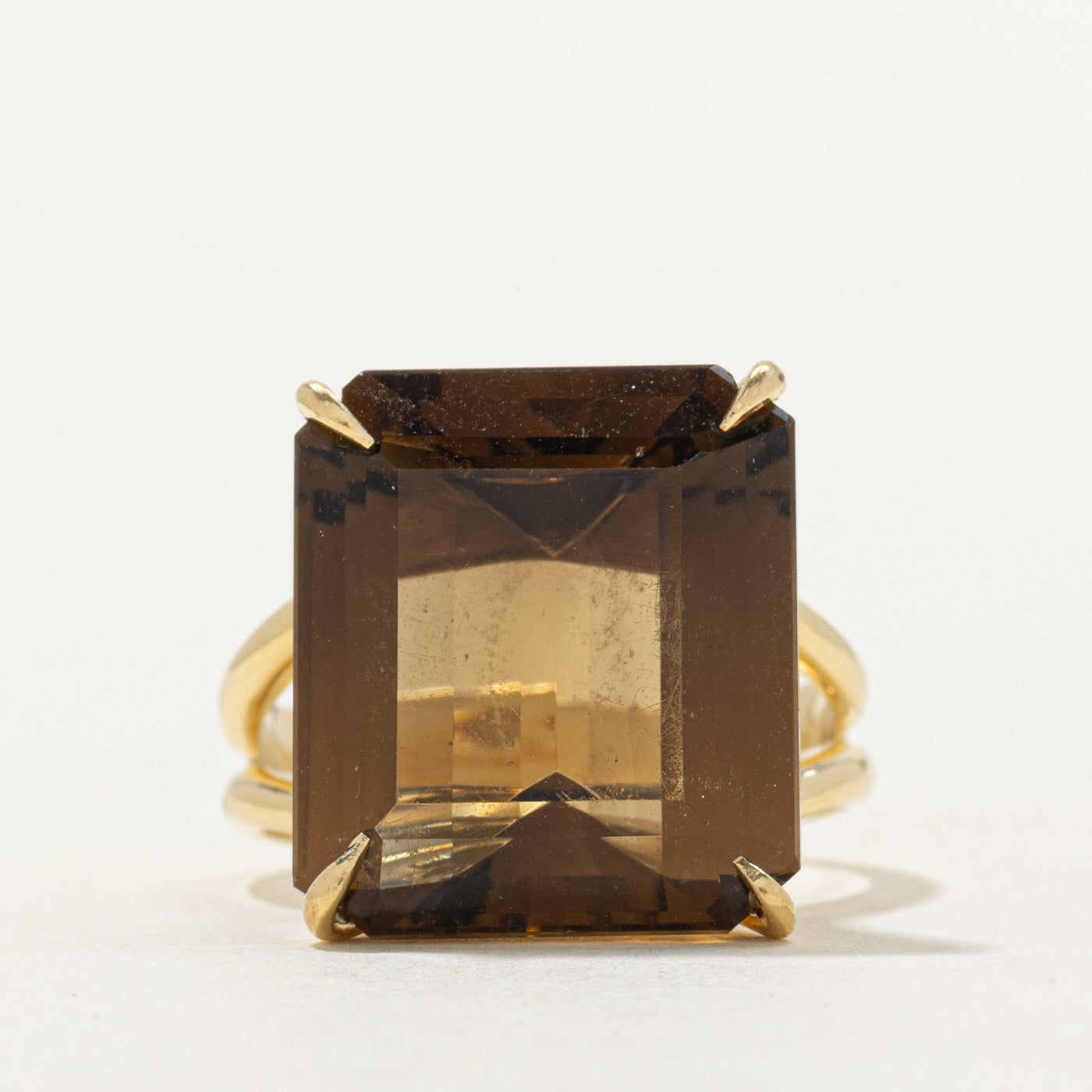 Smoky Citrine Cocktail Ring | 12.00ct | SZ 5.75