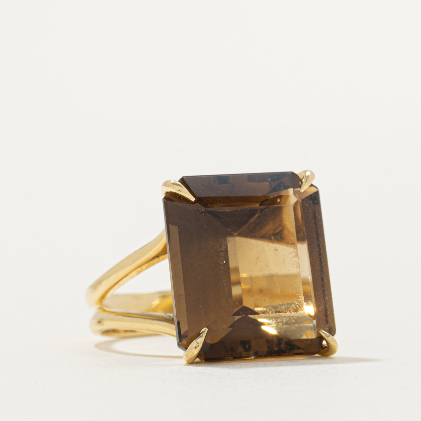 Smoky Citrine Cocktail Ring | 12.00ct | SZ 5.75