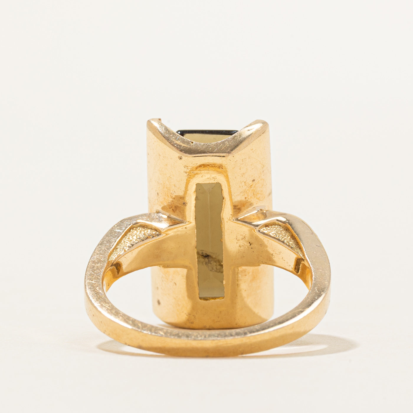 Smoky Quartz Column Cocktail Ring | 7.00ct | SZ 6.25