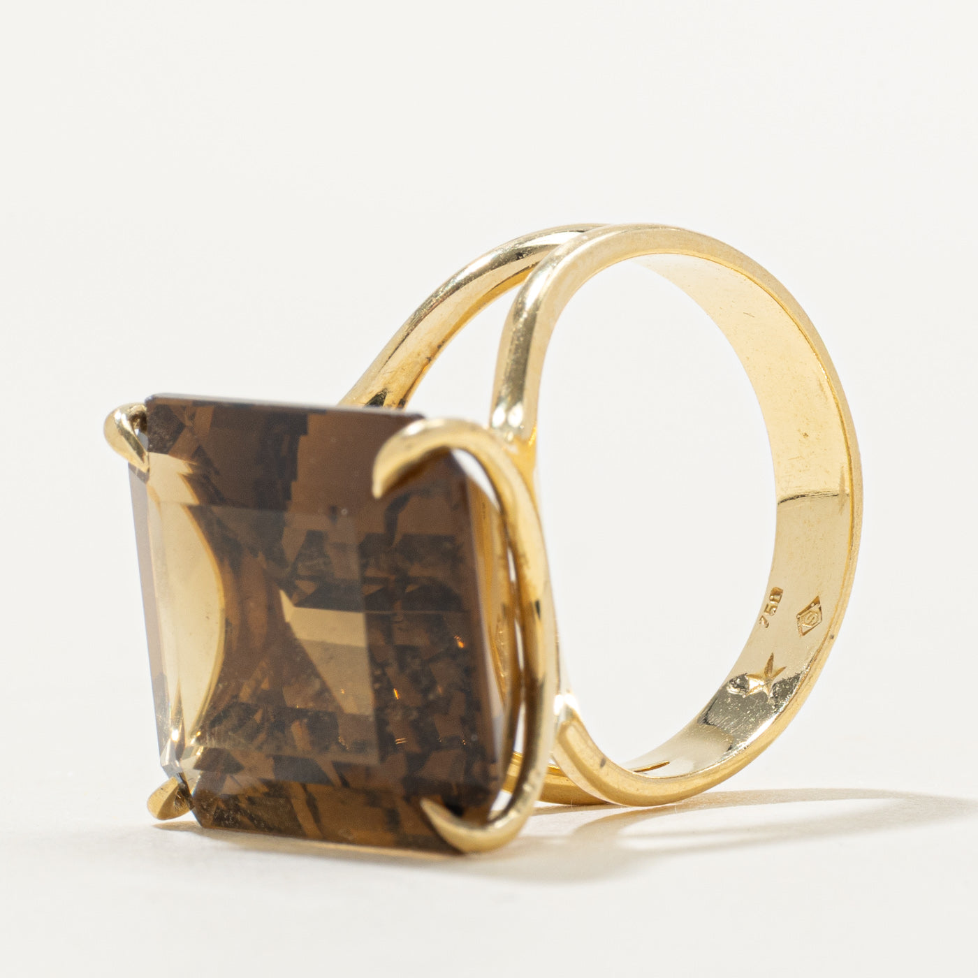 Smoky Citrine Cocktail Ring | 12.00ct | SZ 5.75