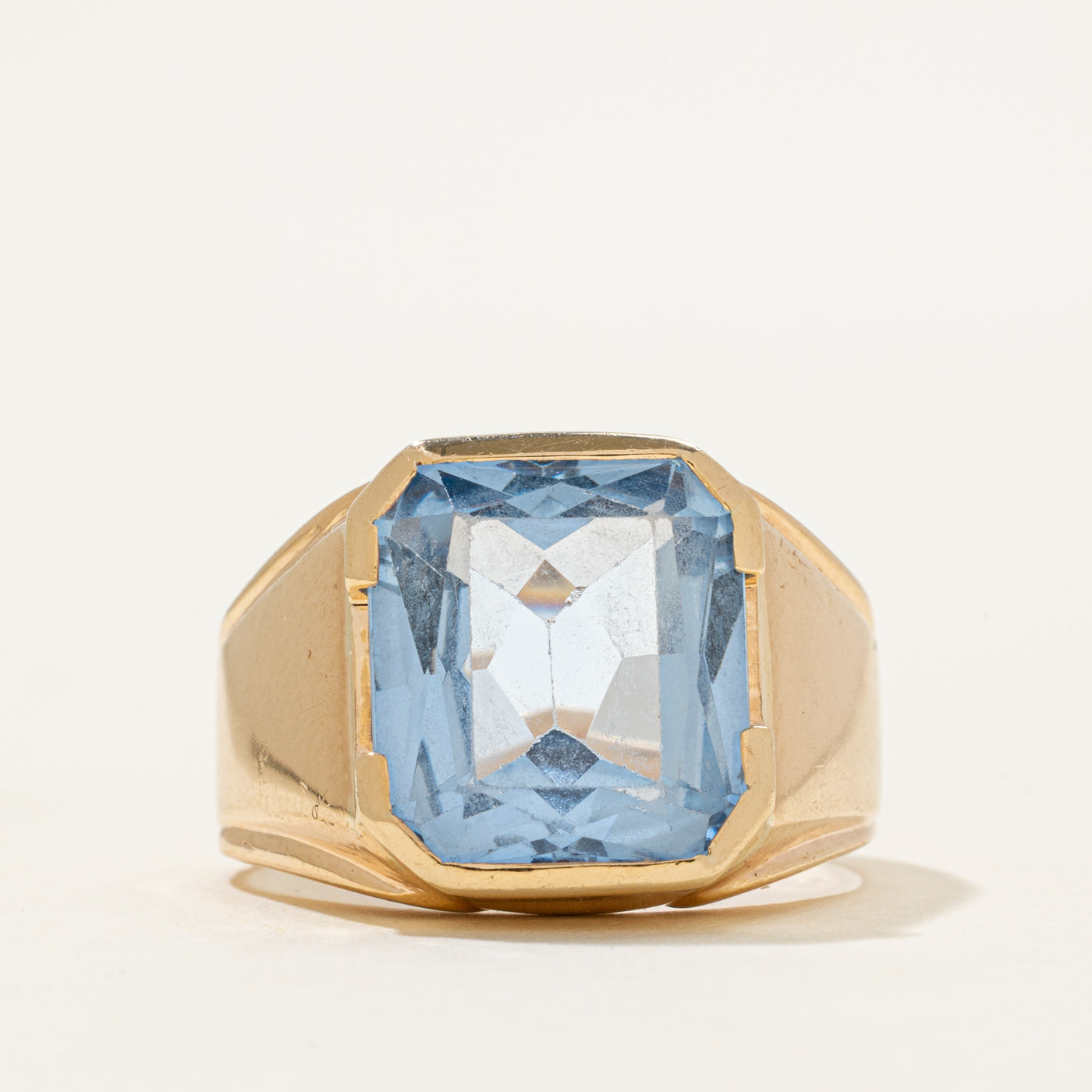 Vintage Canadian Synthetic Spinel Cocktail Ring | 14.00ct | SZ 10.5