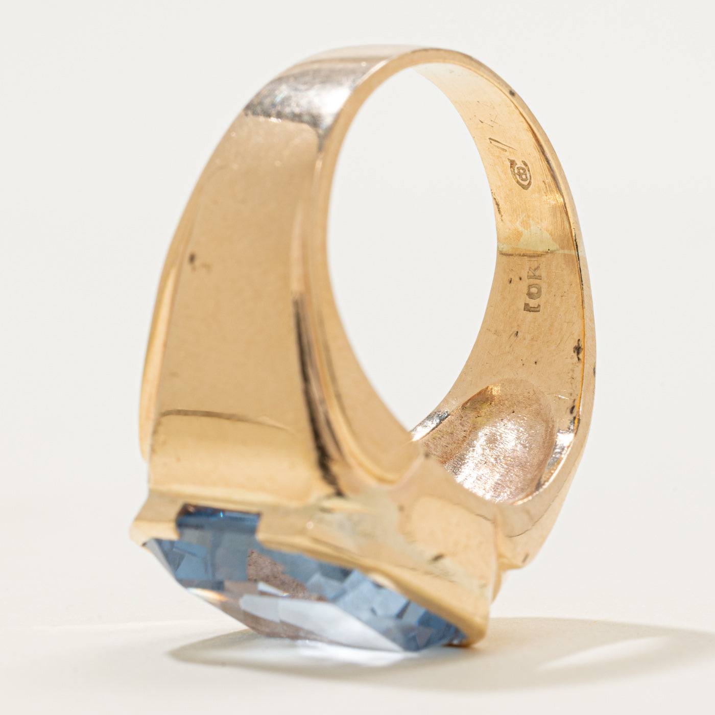 Vintage Canadian Synthetic Spinel Cocktail Ring | 14.00ct | SZ 10.5