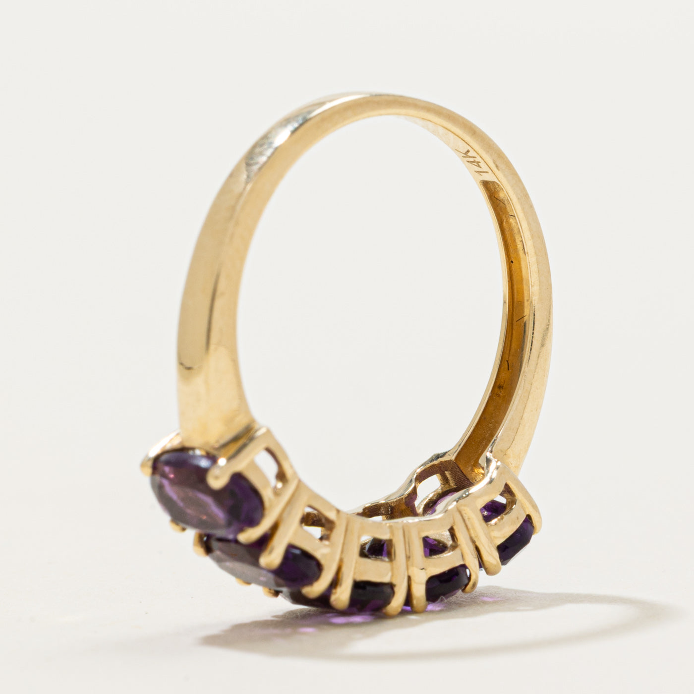 Basket Set Five-Stone Amethyst Ring | 1.65ctw | SZ 6