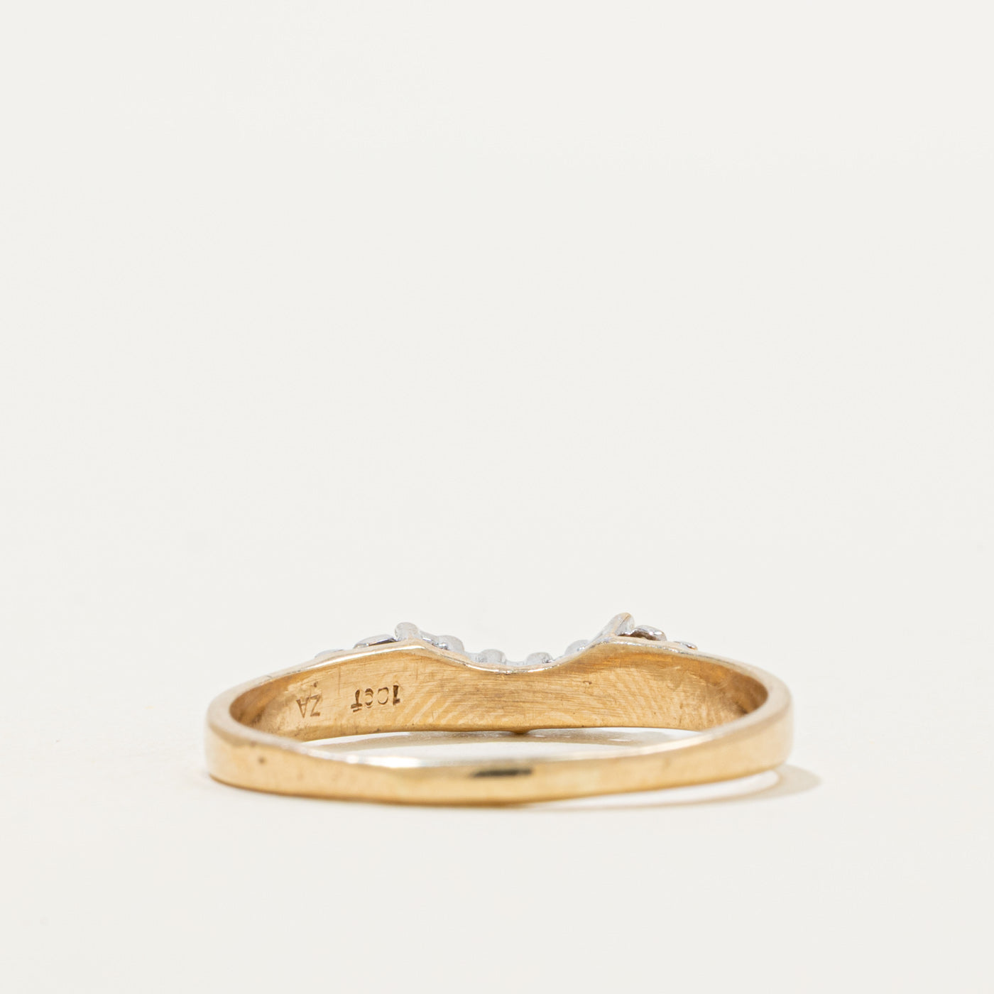 Basket Set Sapphire Contour Ring | 0.14ctw | SZ 9.5