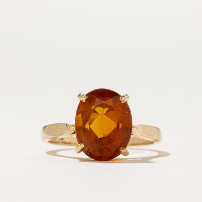 Oval Cut Citrine Ring | 2.8ct | SZ 6.25
