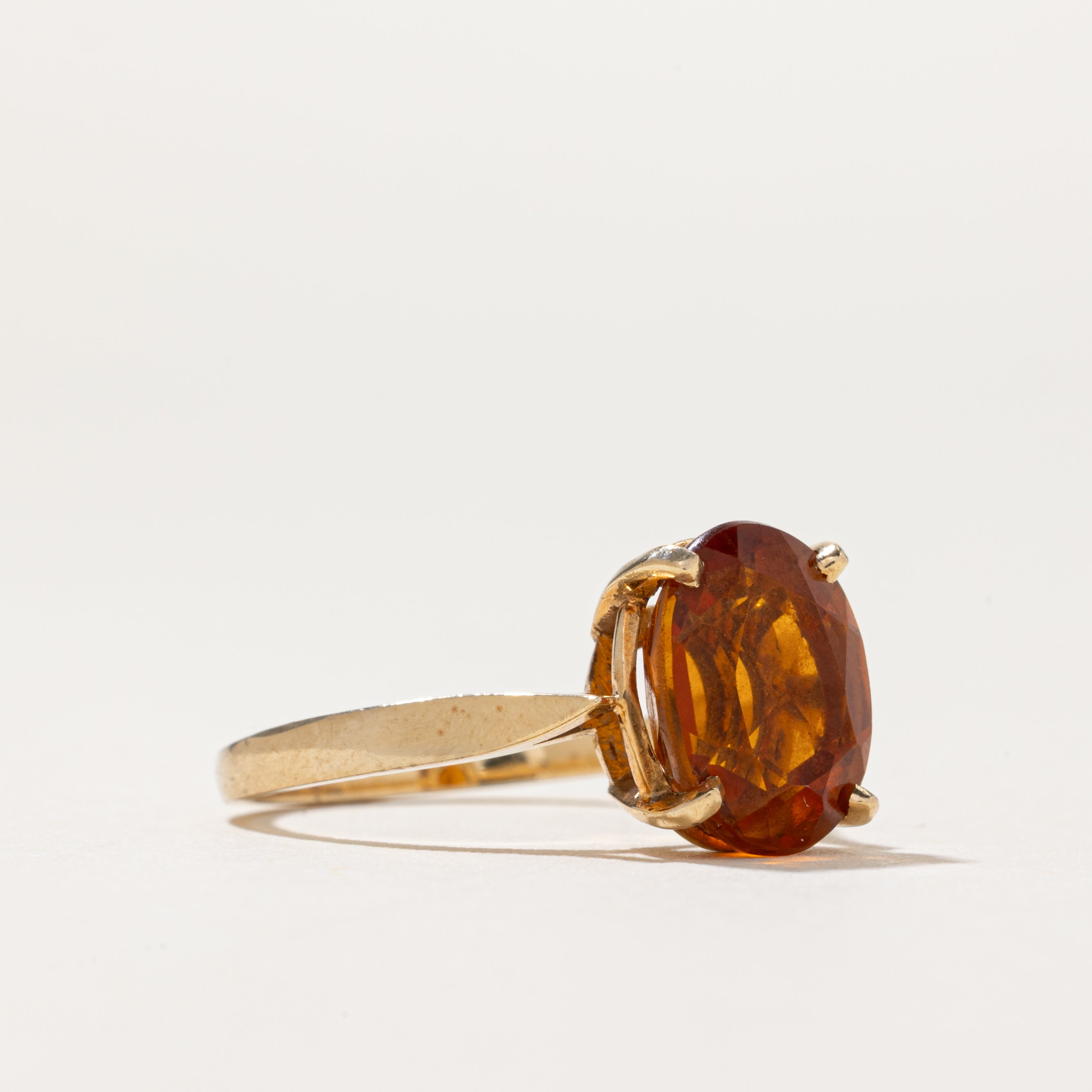 Oval Cut Citrine Ring | 2.8ct | SZ 6.25