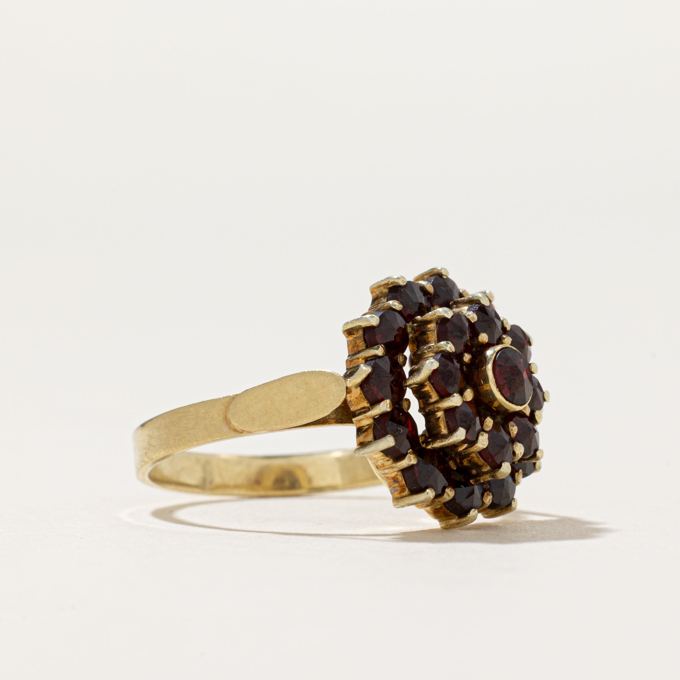 Garnet Cluster Cocktail Ring | 1.43ctw | SZ 6