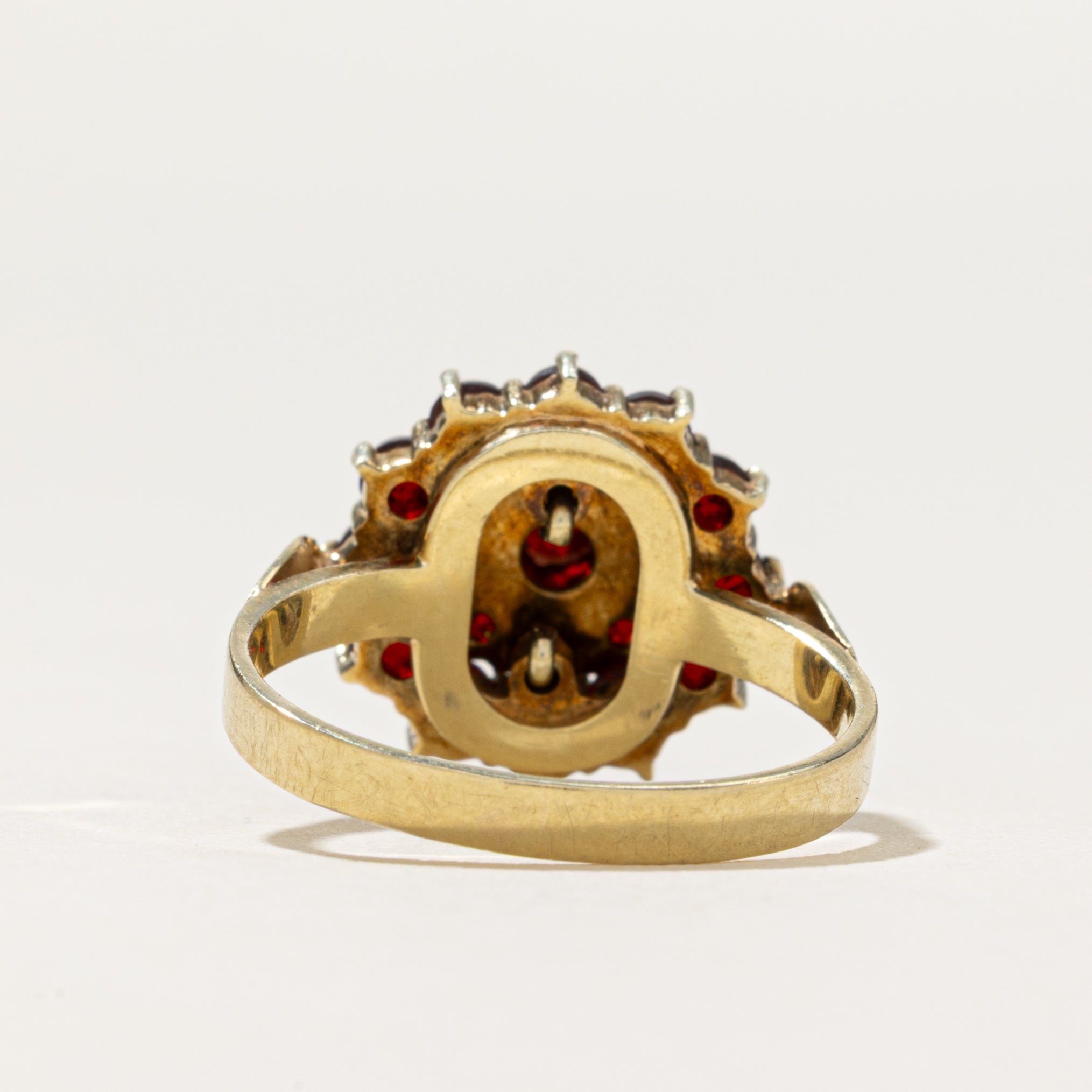 Garnet Cluster Cocktail Ring | 1.43ctw | SZ 6