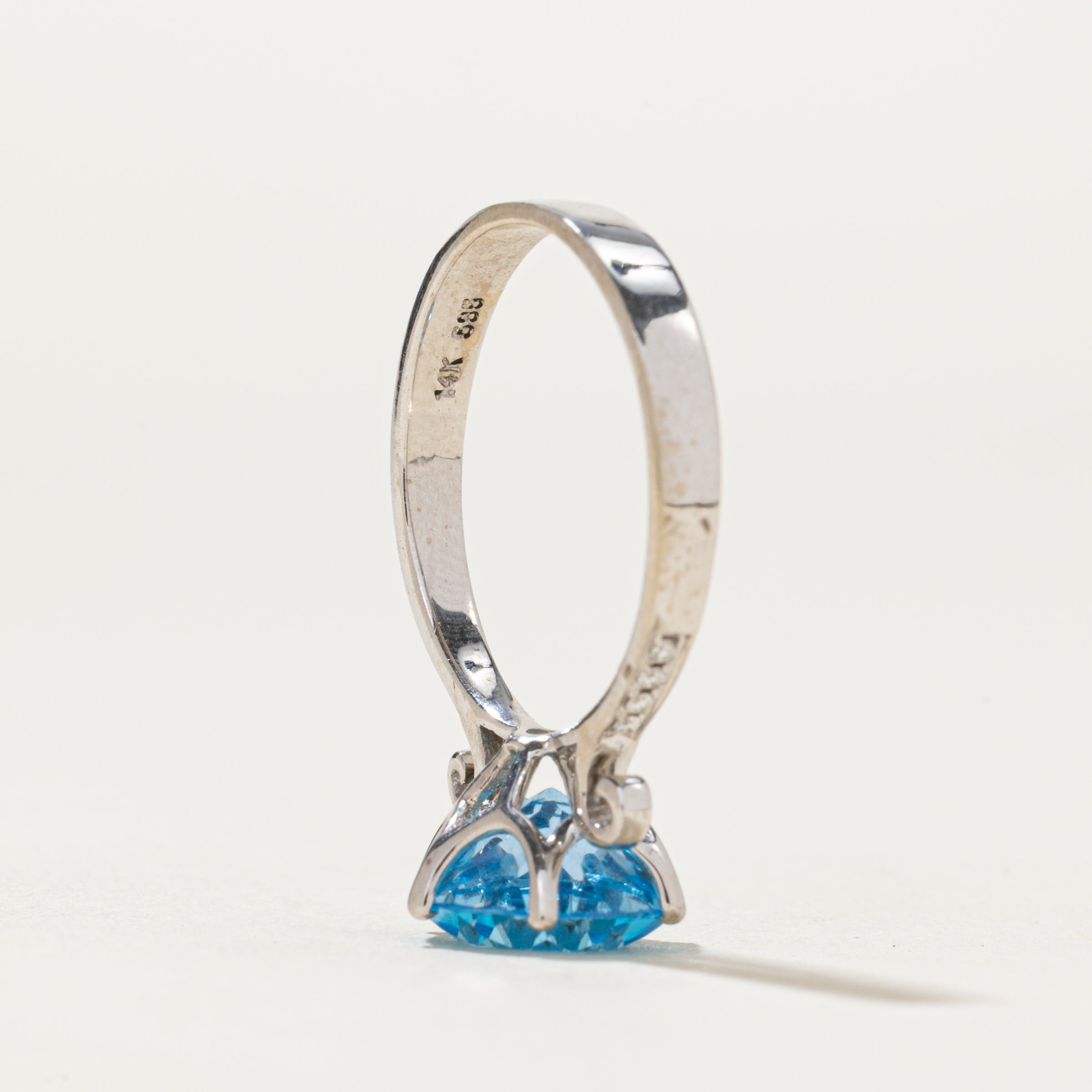 Round Cut Topaz & Diamond Ring | 2.30ct, 0.04ctw | SZ 6