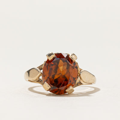 1969 London Solitaire Zircon Ring | 4.80ct | SZ 6.5
