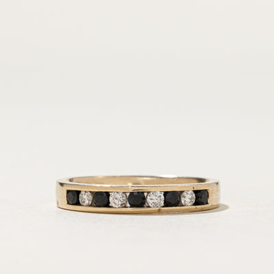 Semi Eternity Diamond & Sapphire Ring | 0.15ctw, 0.08ctw | SZ 5.5