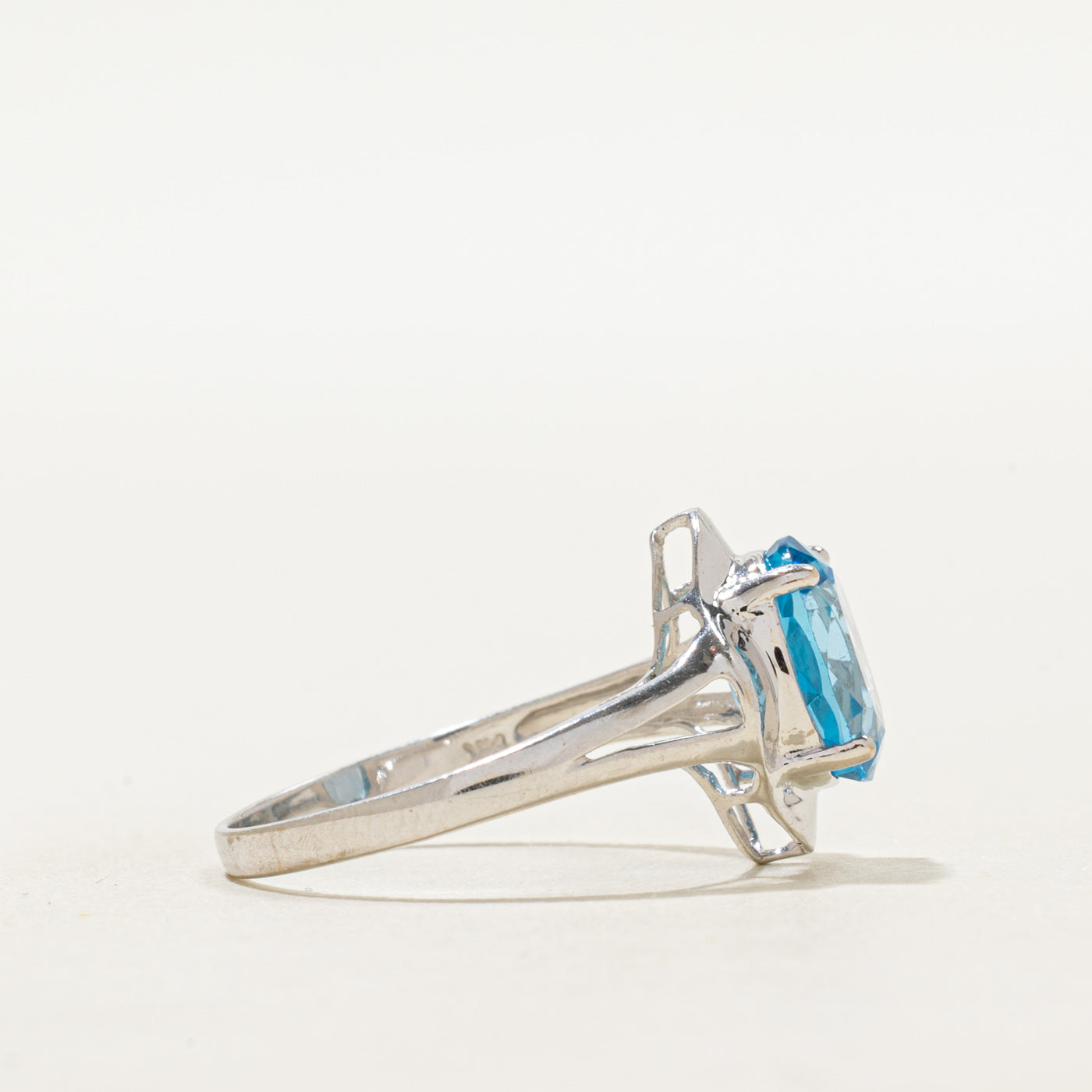 Basket Set Blue Topaz Ring | 2.30ct | SZ 7