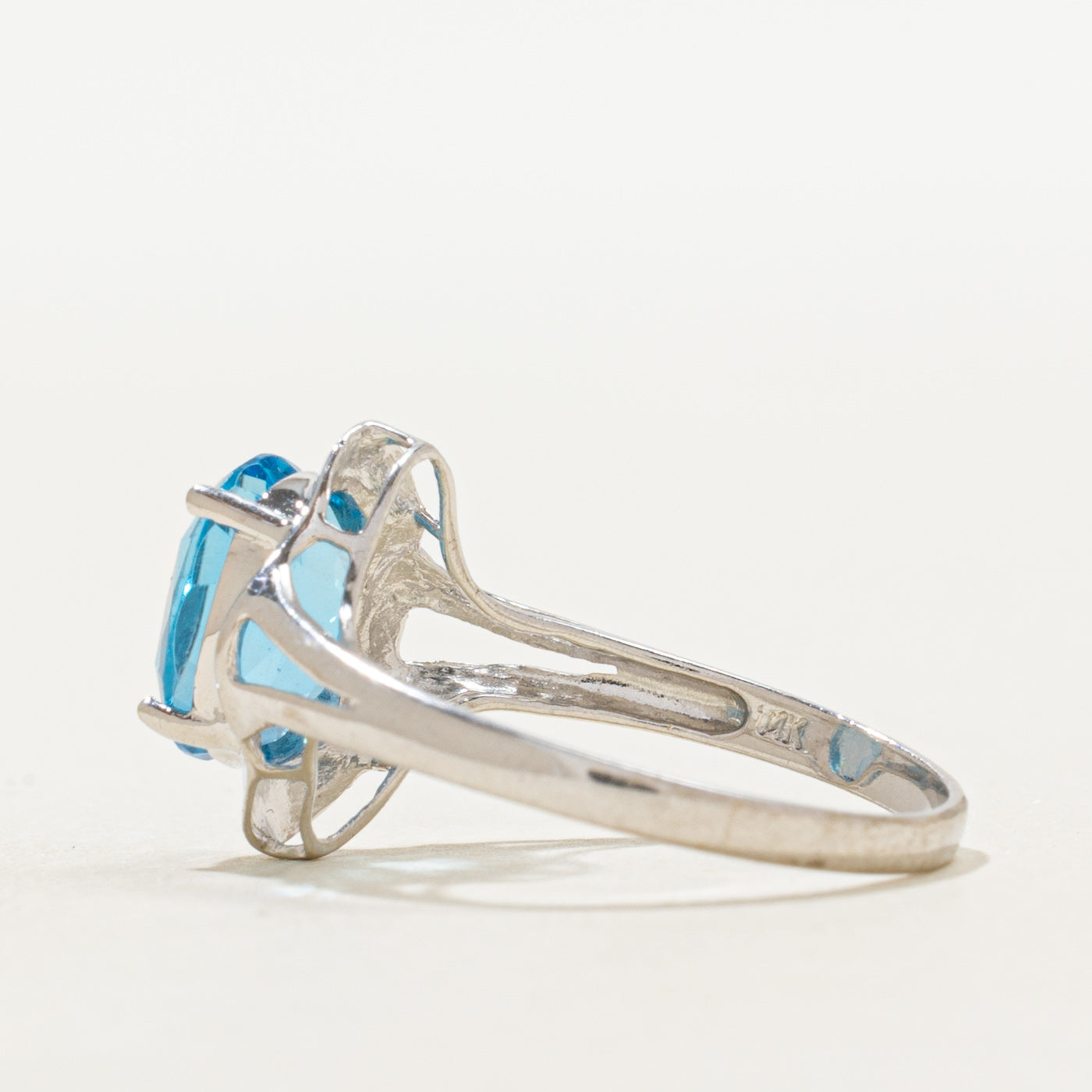 Basket Set Blue Topaz Ring | 2.30ct | SZ 7