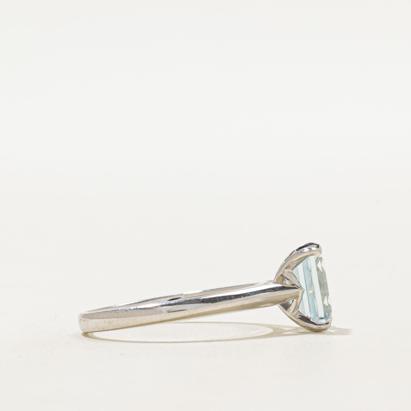 Basket Set Aquamarine Cathedral Ring | 1.50ct | SZ 7.25