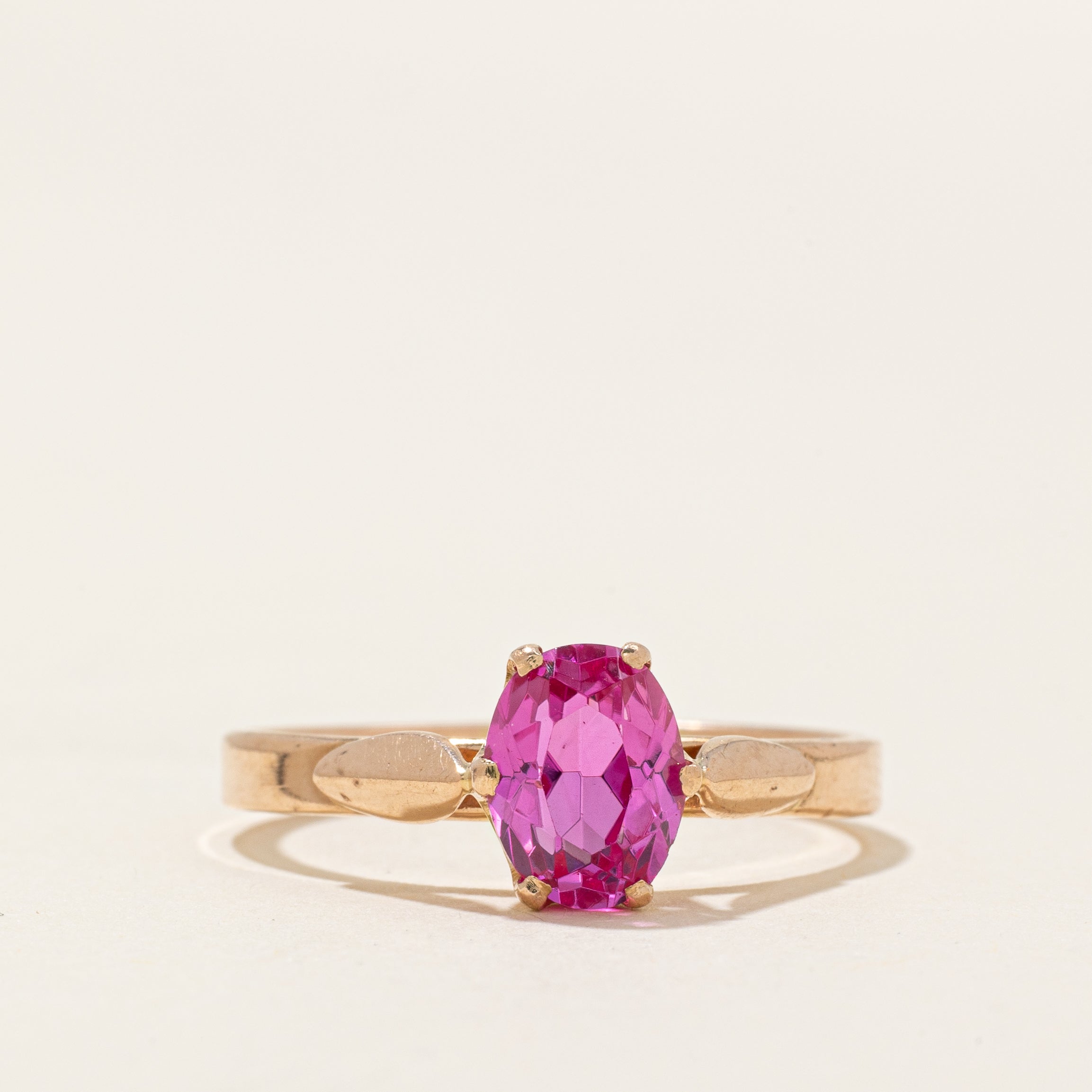1980 Soviet Hallmarked Armenian Synthetic Ruby Ring | 2.12ct | SZ 8.75