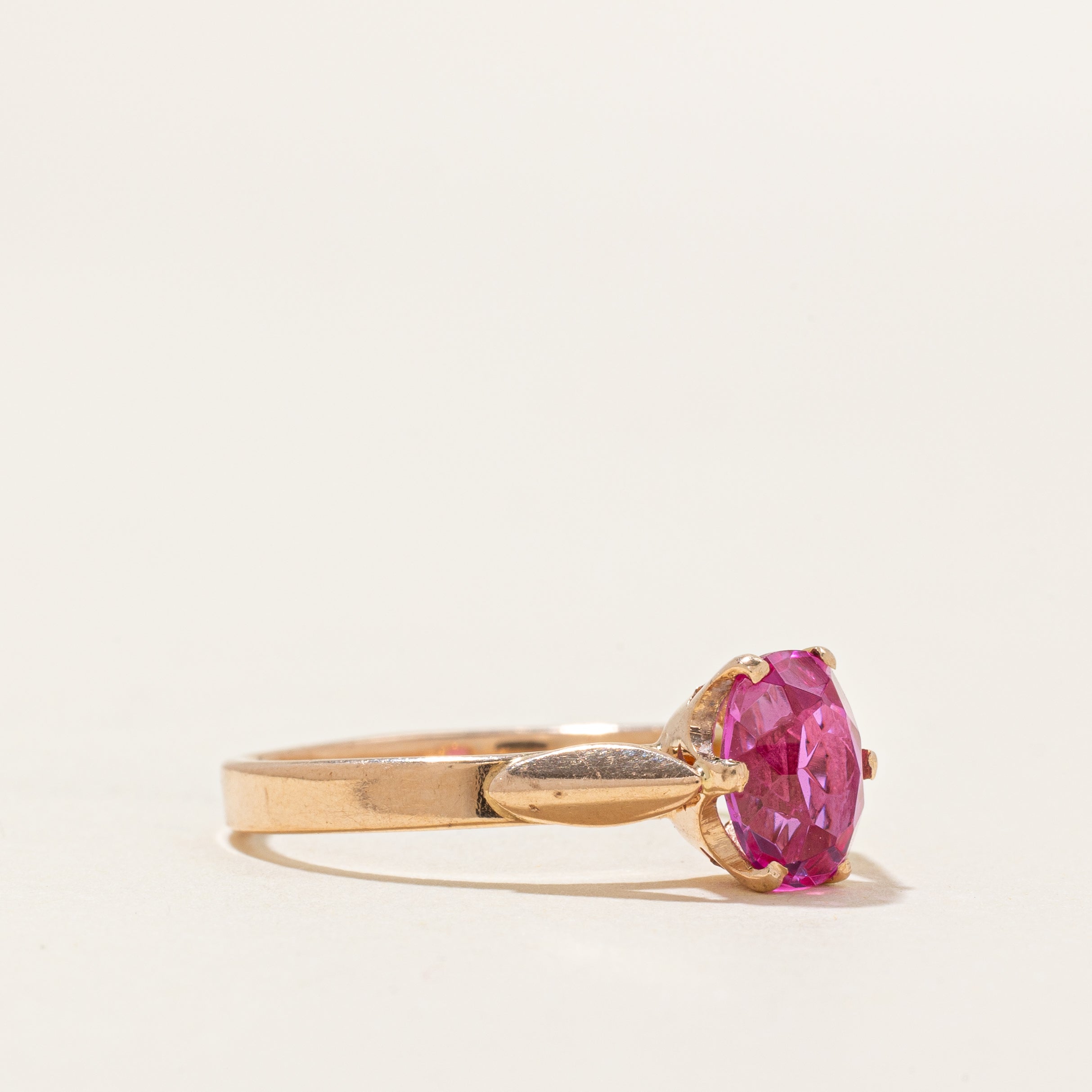 1980 Soviet Hallmarked Armenian Synthetic Ruby Ring | 2.12ct | SZ 8.75
