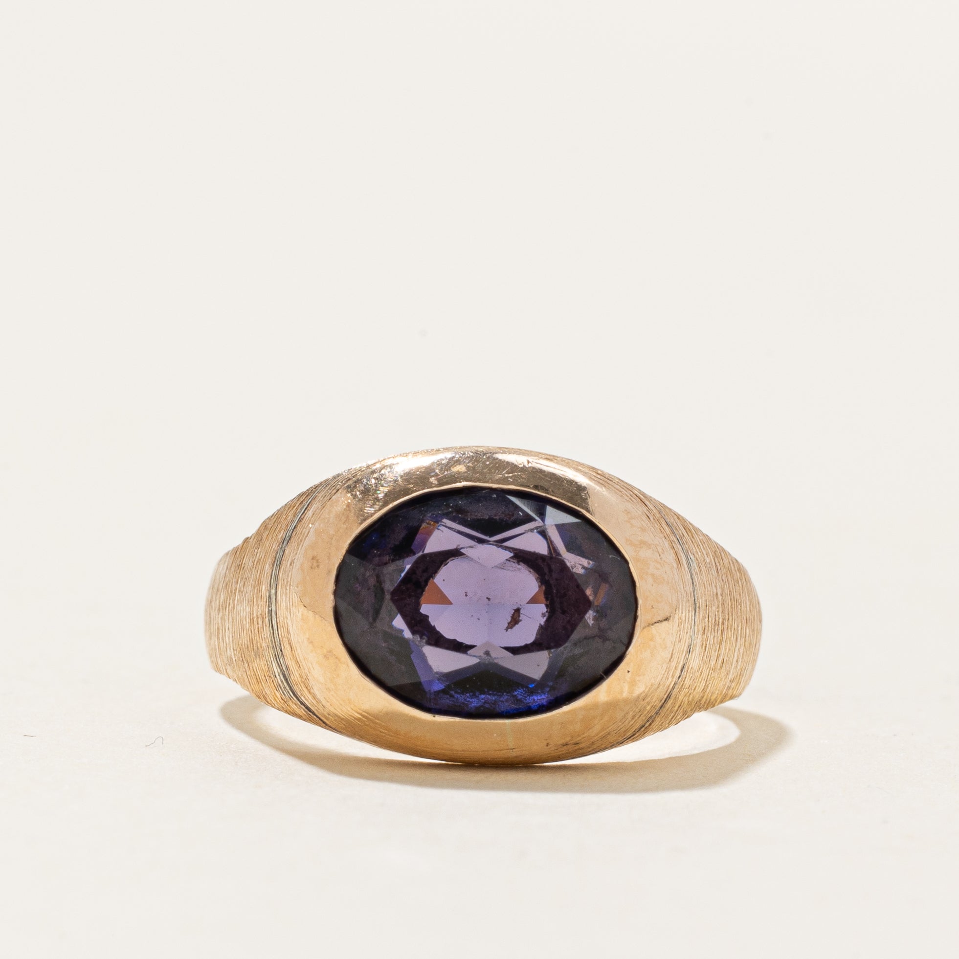 Solitaire Synthetic Sapphire Cocktail Ring | 1.90ct | SZ 6.25