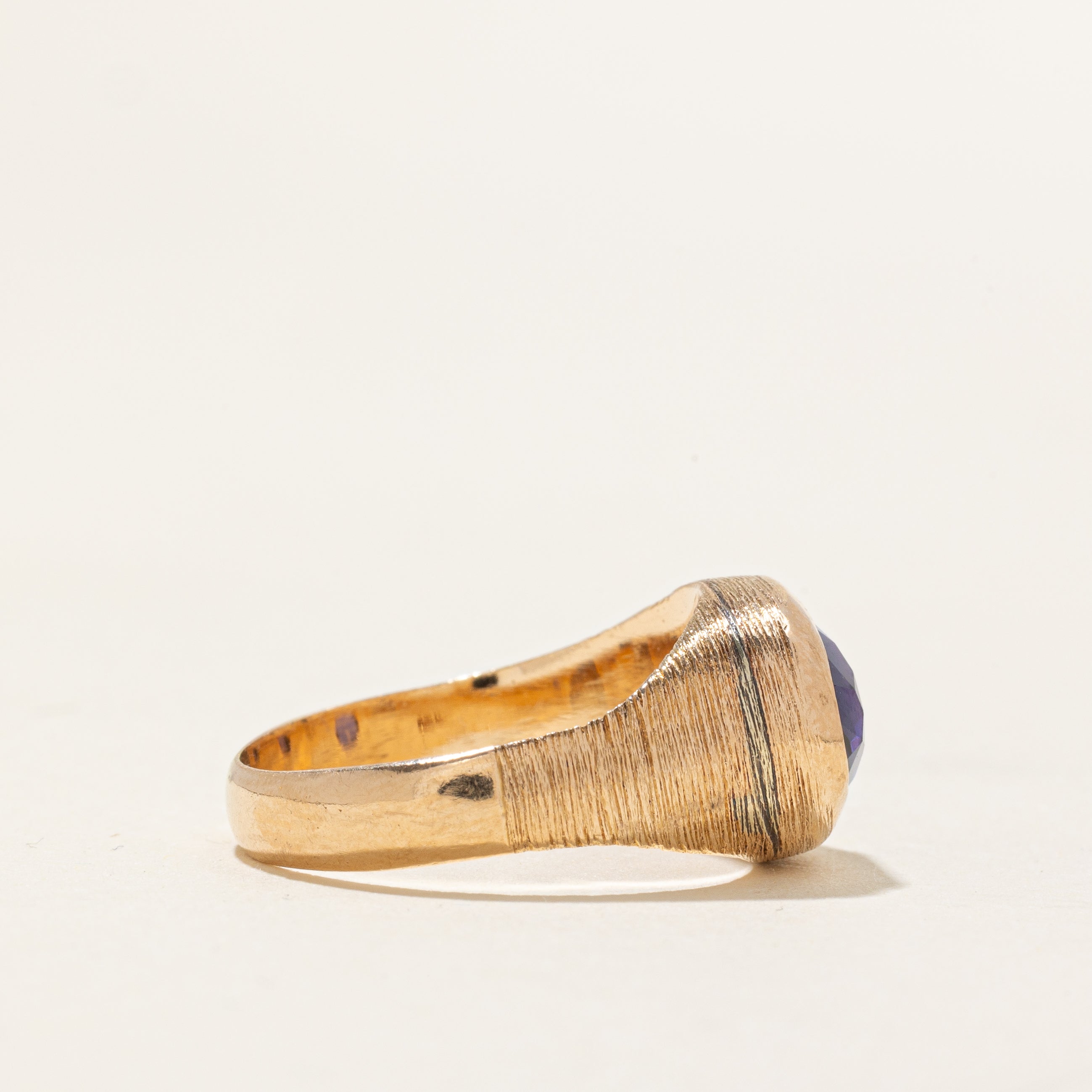 Solitaire Synthetic Sapphire Cocktail Ring | 1.90ct | SZ 6.25