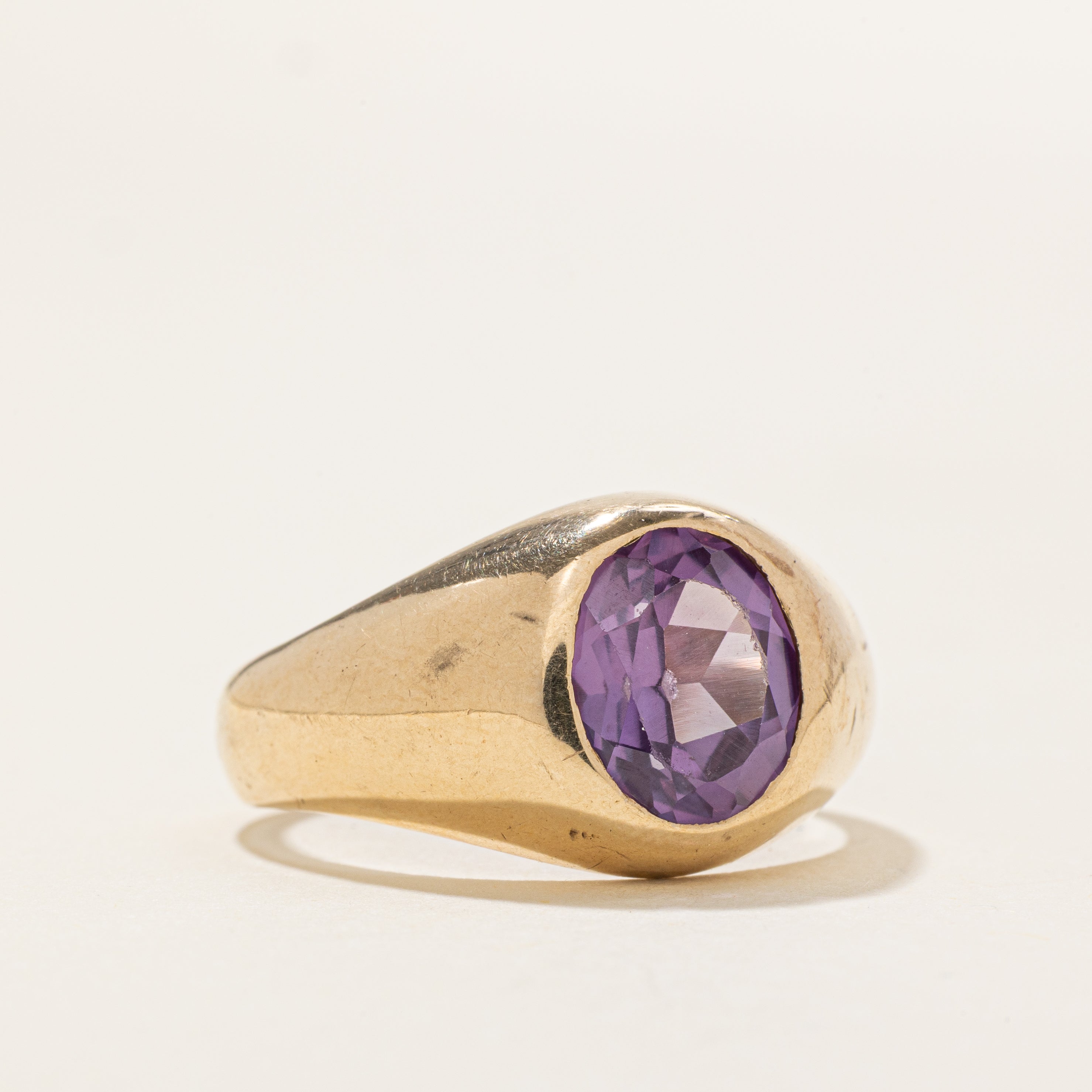 Solitaire Synthetic Colour Change Sapphire Ring | 3.00ct | SZ 9.25