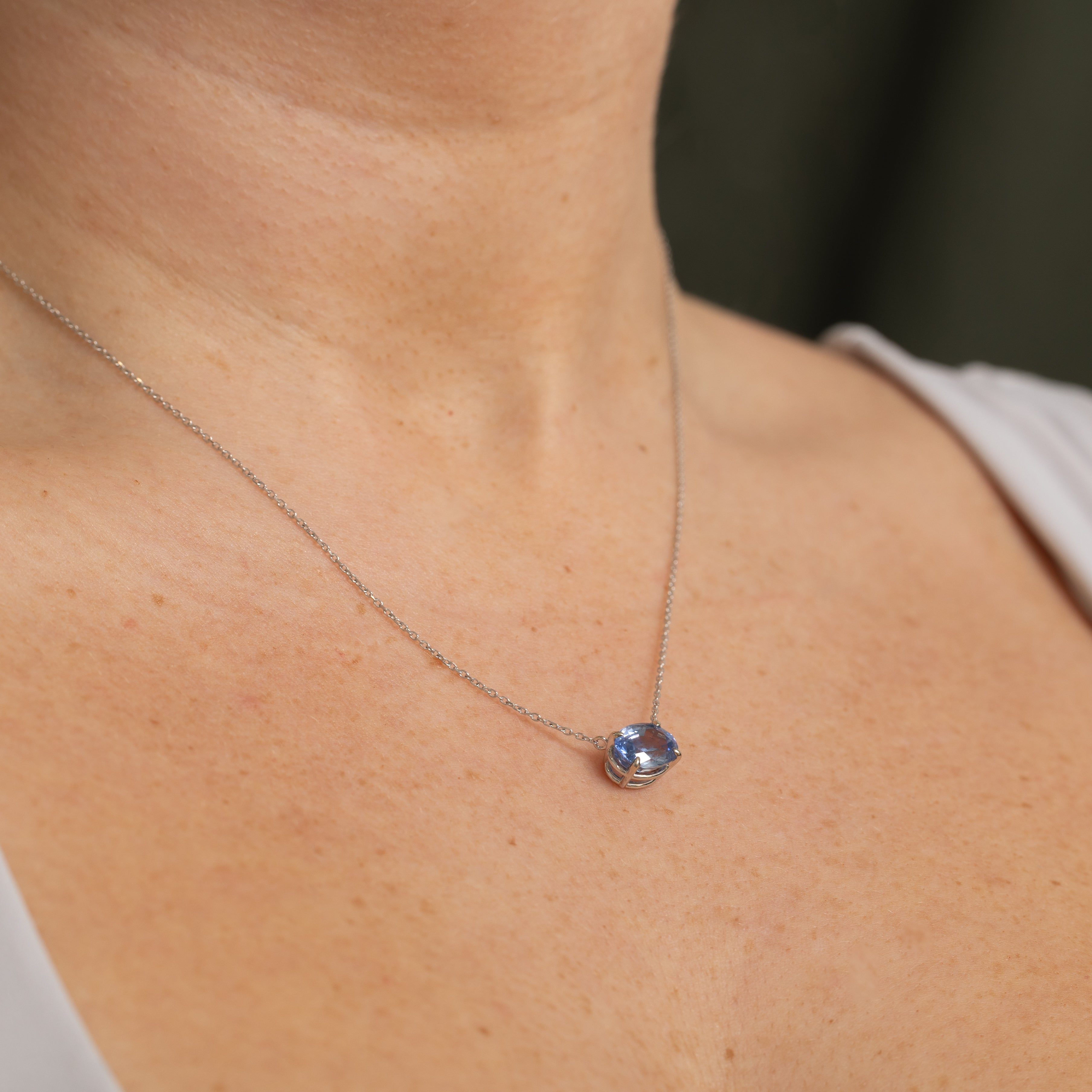 '100 Ways' Sapphire Pendant Necklace | 3.42ct | 18"