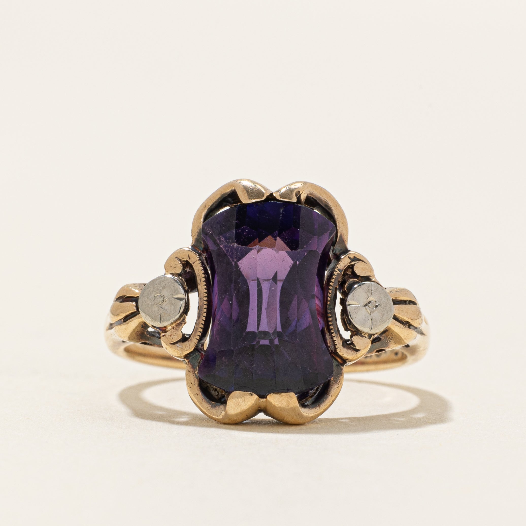 Fancy Cut Synthetic Sapphire Cocktail Ring | 7.00ct | SZ 6
