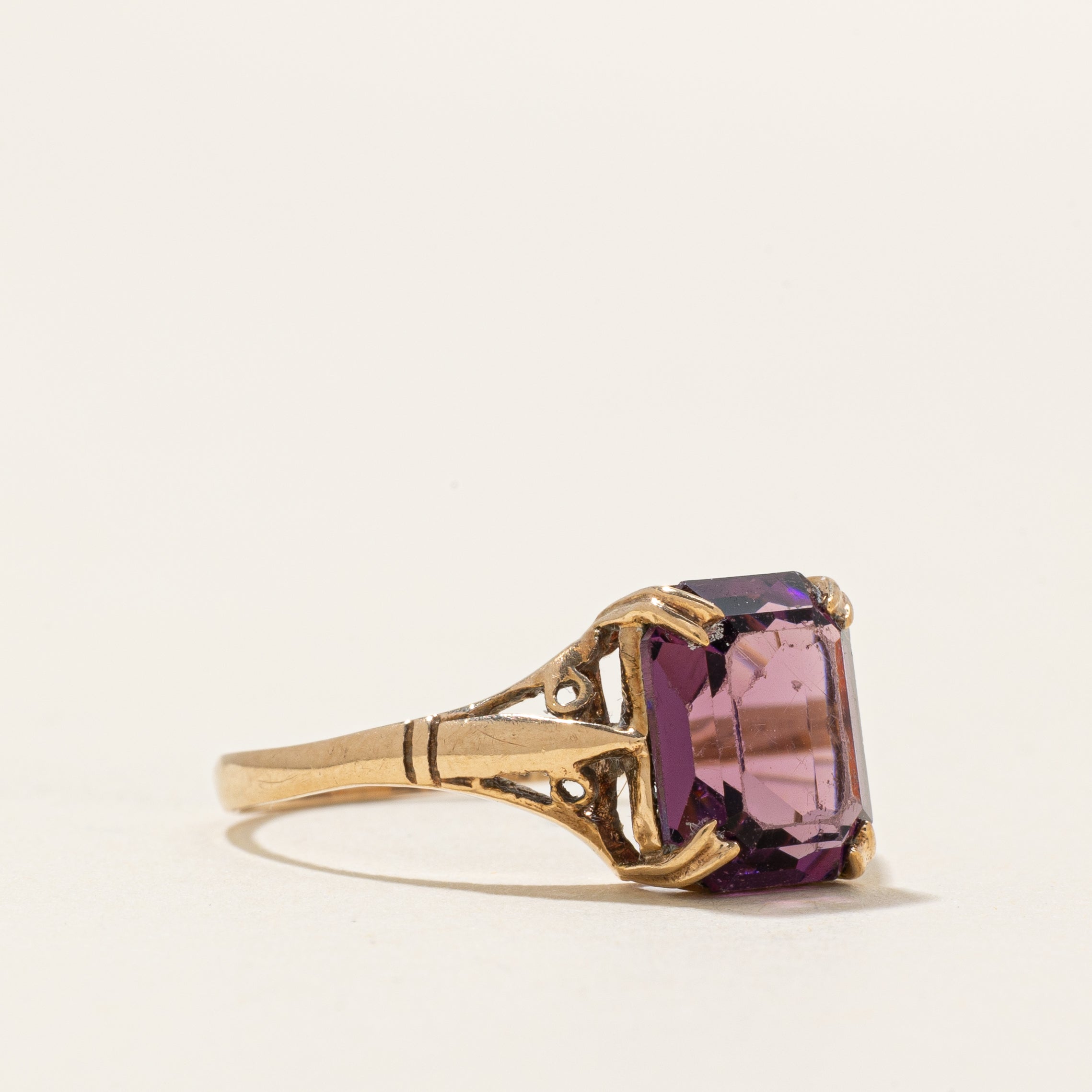 Solitaire Pasté Glass Cocktail Ring | 4.26ct | SZ 8.25