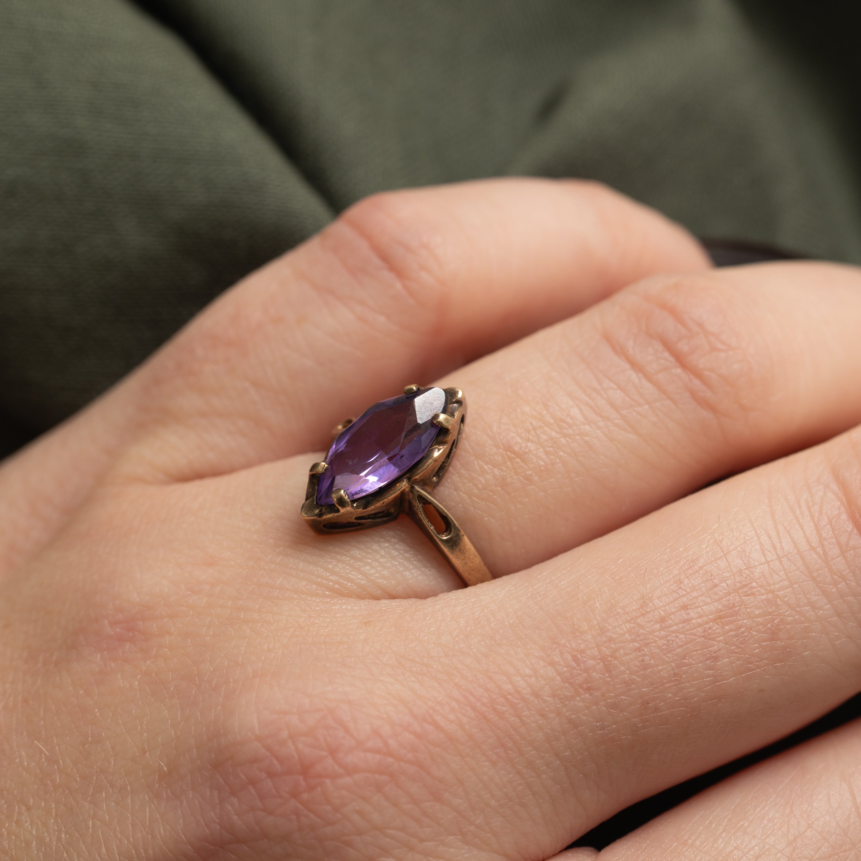 Marquise Cut Synthetic Sapphire Ring | 2.00ct | SZ 5.75