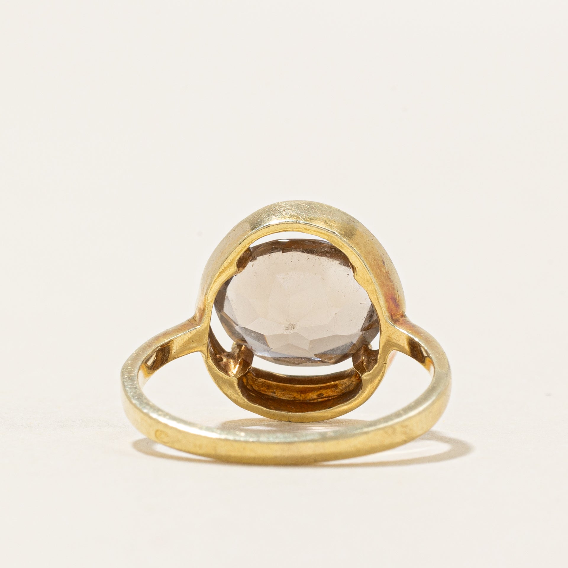 East West Smoky Quartz Cocktail Ring | 2.20ct | SZ 4.75