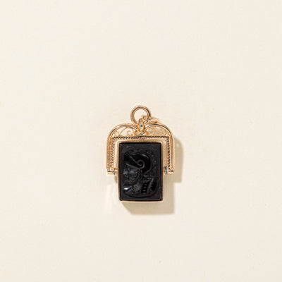 Antique Austrian Onyx Intaglio Reversible Charm | 10.00ct