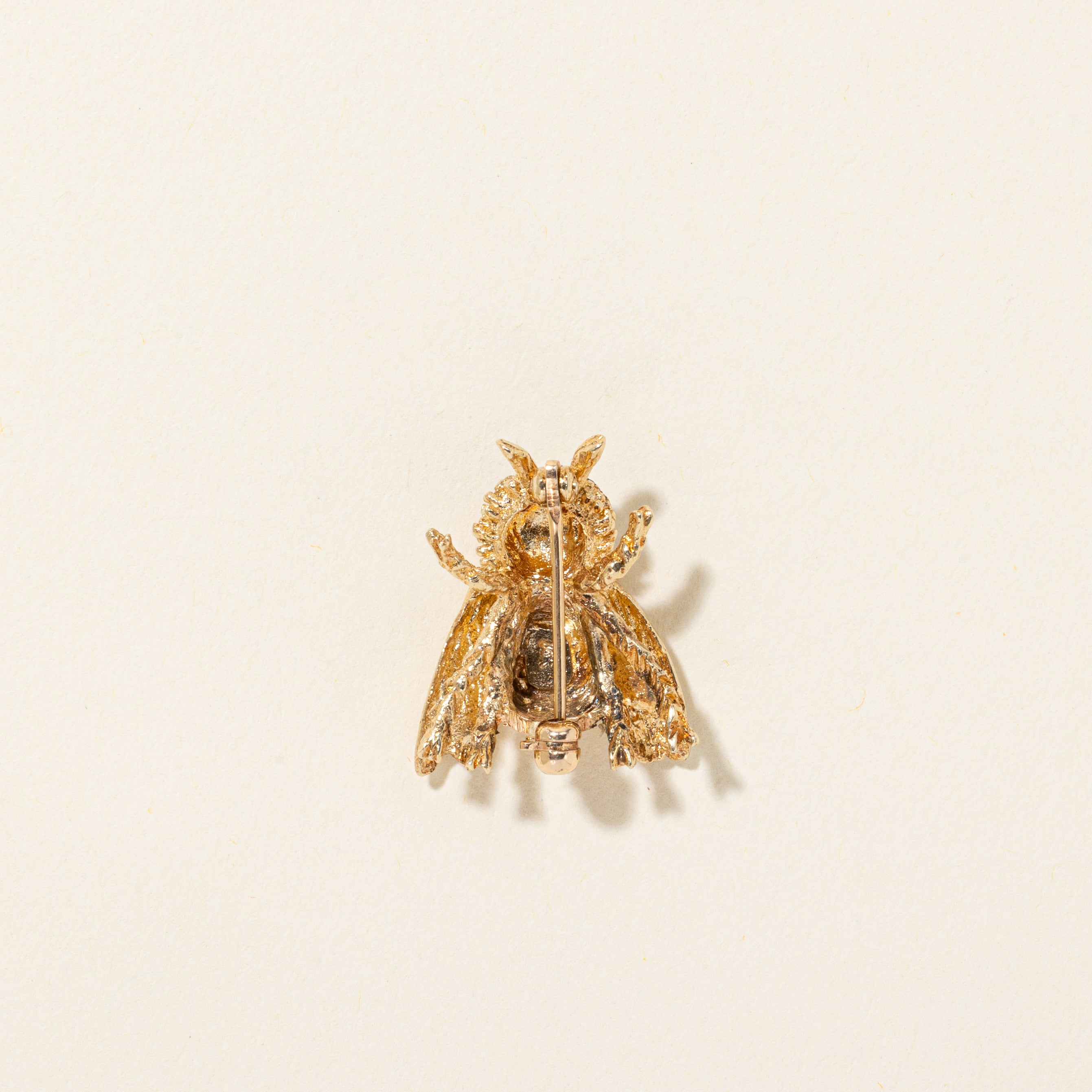 Ruby Textured Insect Brooch | 0.10ctw