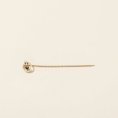 Synthetic Sapphire Pin | 0.07ct