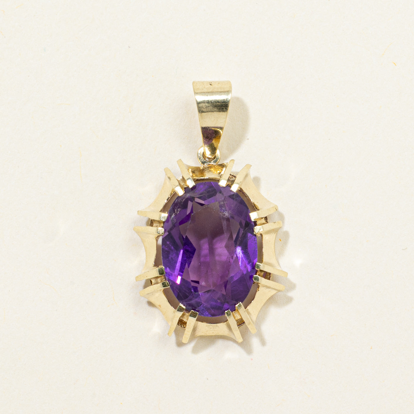 Oval Cut Amethyst Large Pendant | 4.20ct