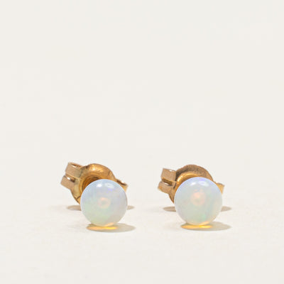 14k Opal Bead Stud Earrings | 0.70ctw