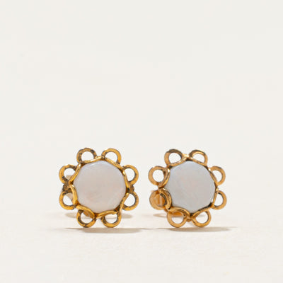 14k Opal Stud Earrings | 0.60ctw