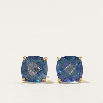 14k Mystic Topaz Stud Earrings | 4.00ctw