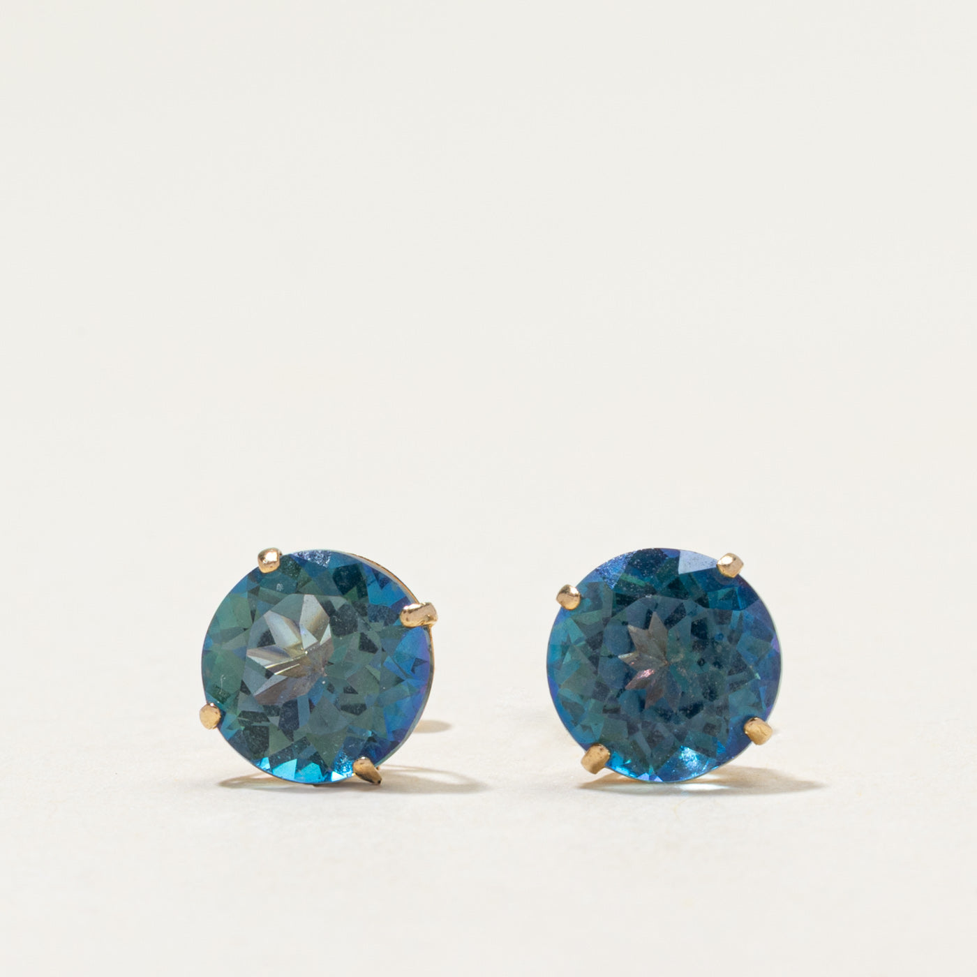 14k Mystic Topaz Stud Earrings | 5.00ctw
