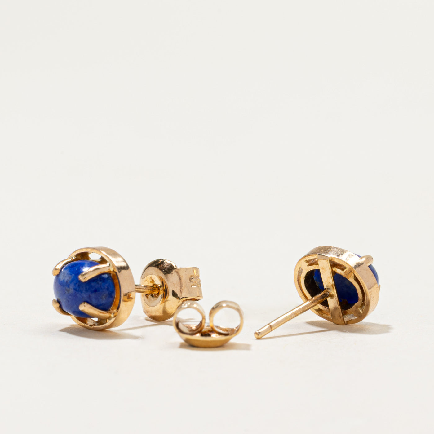 14k Lapis Stud Earrings | 2.00ctw