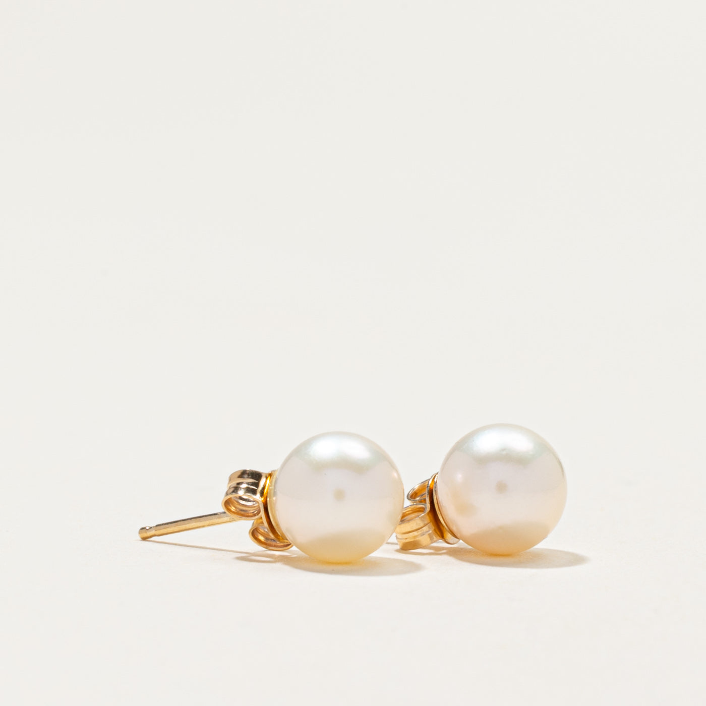 14k Pearl Stud Earrings