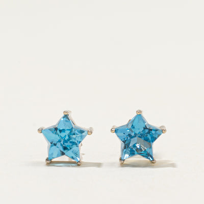 Star Cut Topaz Stud Earrings | 3.00ctw