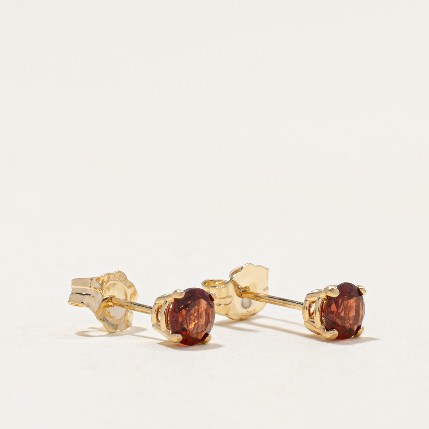 14k Garnet Small Stud Earrings | 0.80ctw