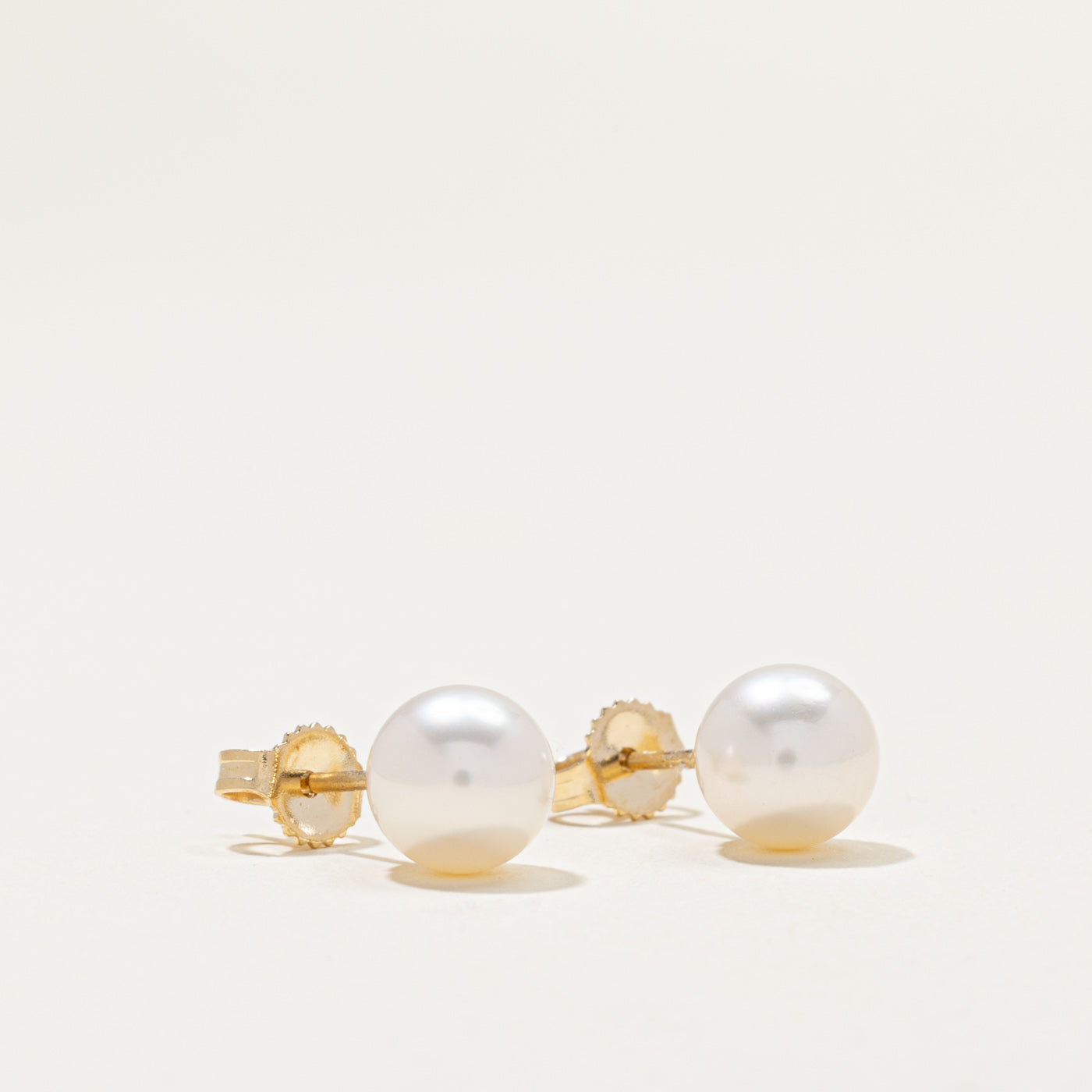 14k Pearl Stud Earrings