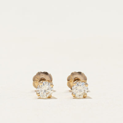 14k Diamond Small Stud Earrings | 0.34ctw