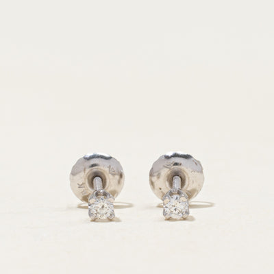 14k Diamond Small Stud Earrings | 0.08ctw