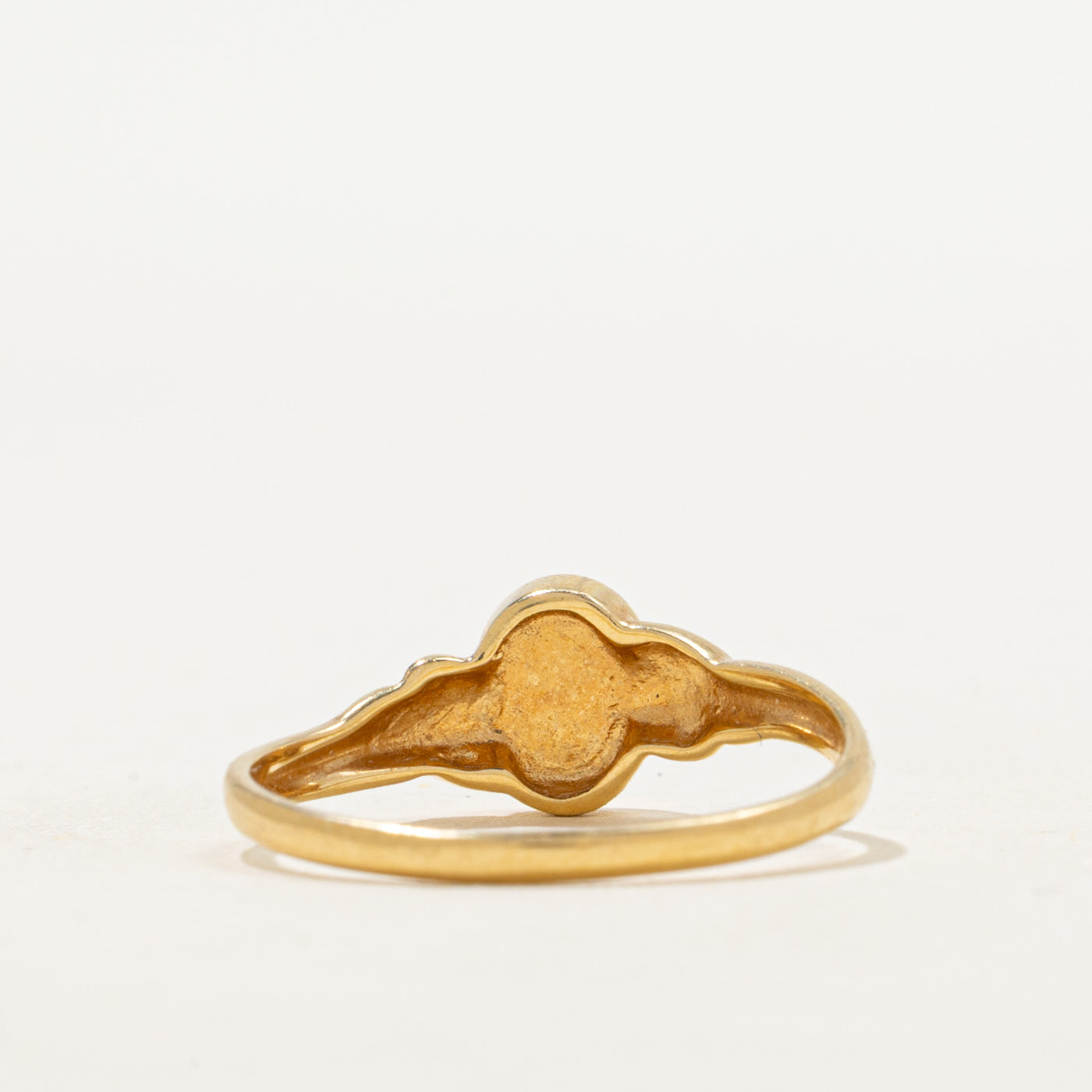 18k Bezel Set Opal Ring | 0.25ct | SZ 6.5