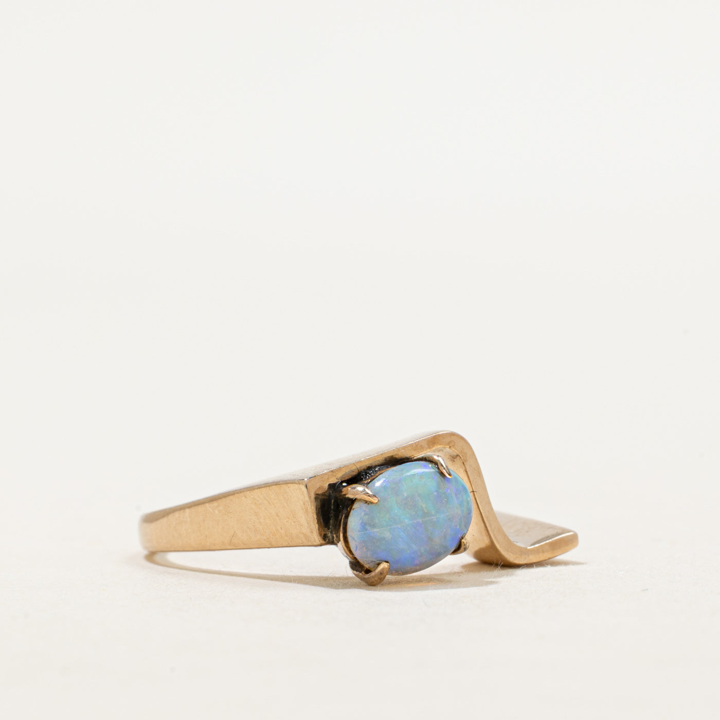 Bague abstraite en opale | 0,50 ct | Taille 5,75
