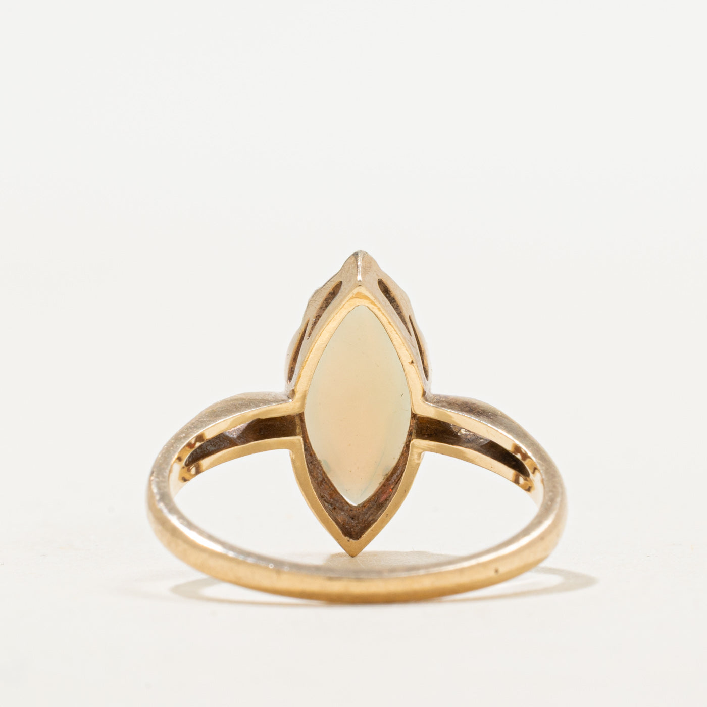 Cabochon Opal Navette Ring | 1.30ct | SZ 6