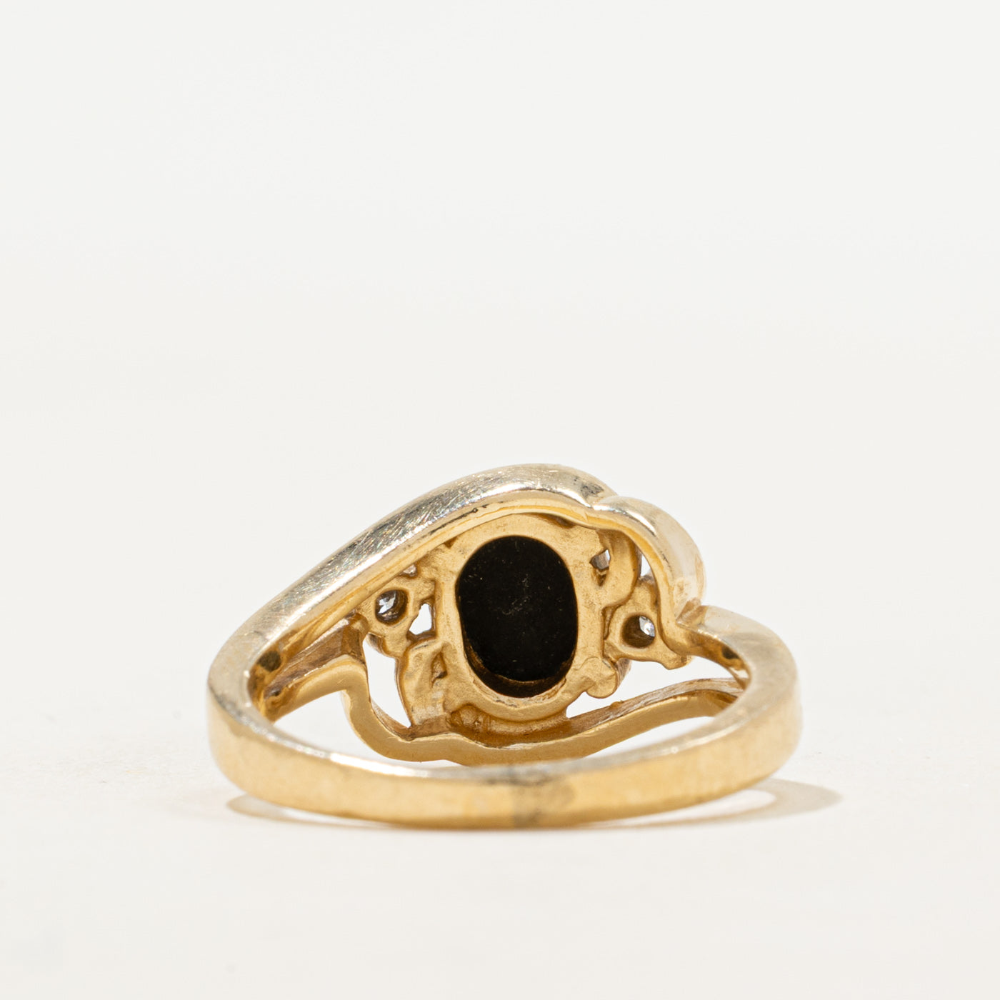 Opal Triplet & Diamond Bypass Ring | 0.70ct, 0.06ctw | SZ 5