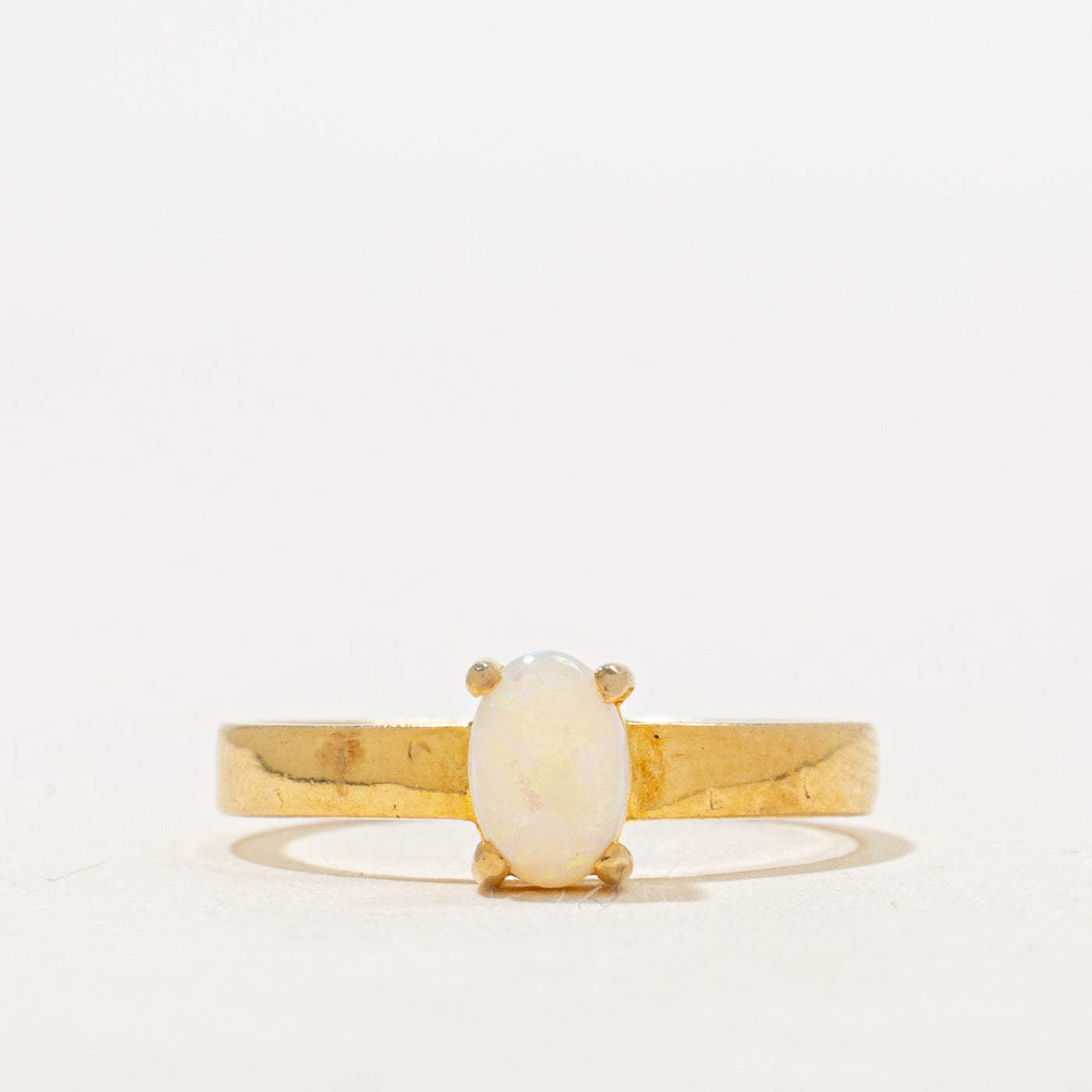 18k Solitaire Opal Ring | 0.25ct | SZ 5