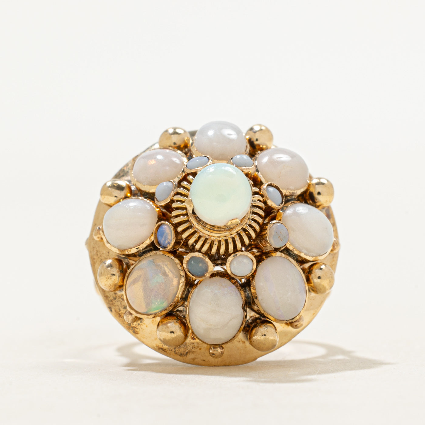 Opal Scrollwork Cocktail Ring | 2.75ctw | SZ 6